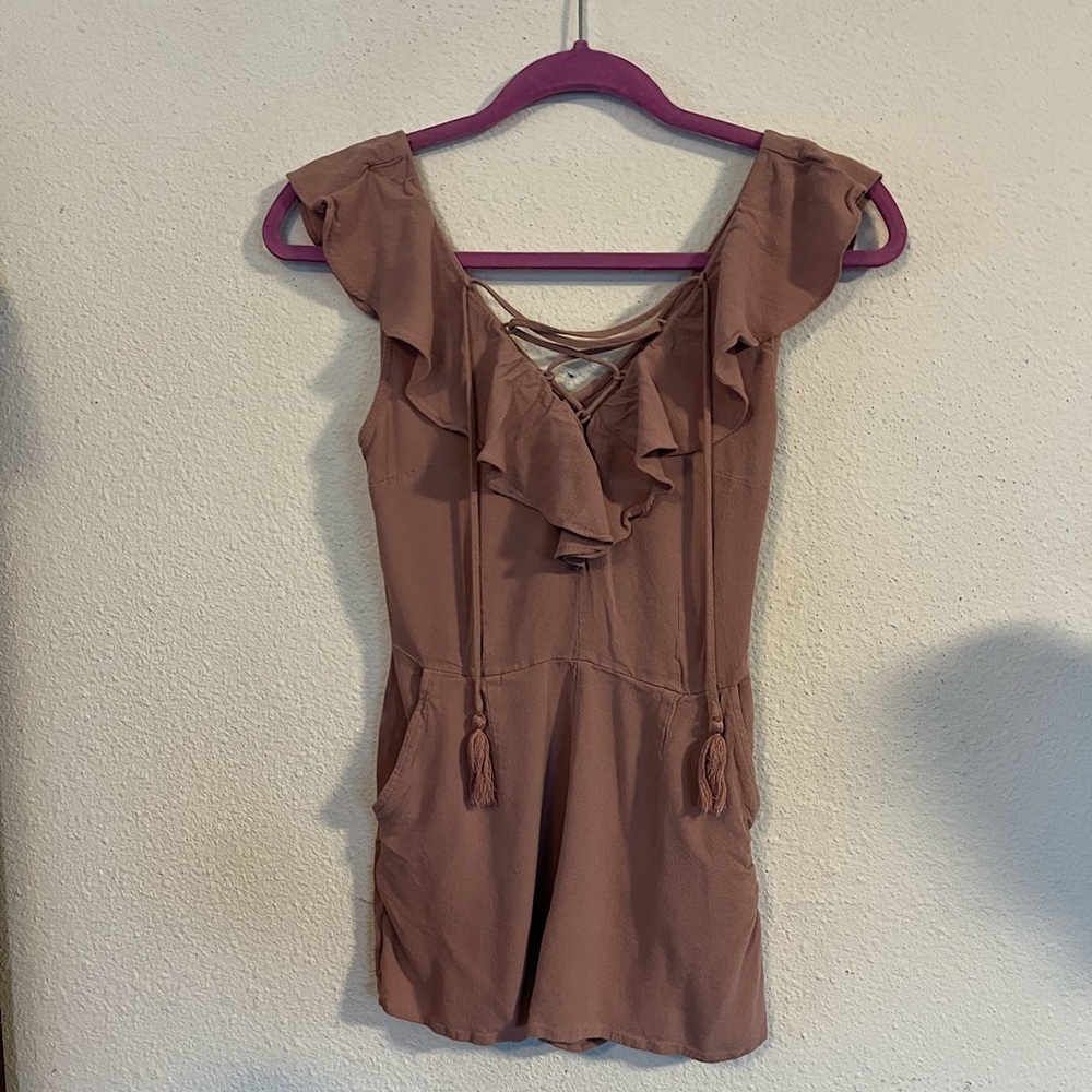 Kendall and Kylie mauve boho Romper